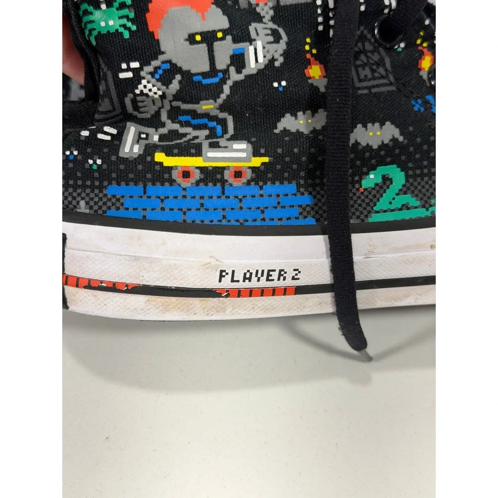 Converse Chuck Taylor All Star 8-Bit Video Game Pixel Art High Top Shoes 5Y